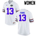 Women's Florida Gators #13 Feleipe Franks NCAA Nike White Authentic Stitched College Football Jersey WGL4562TB